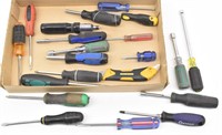 Assorted Screwdrivers & Nut Drivers & More