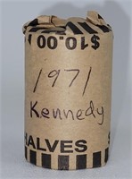 Roll (20 Coins) 1971 Kennedy Half Dollars - AU+
