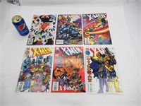 6 comics book X-Men