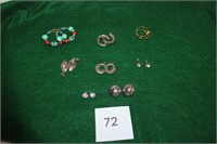 COSTUME JEWELRY - PIERCED AND CLIP ON EARRINGS