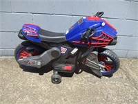 Youth Power Motorcycle, Spiderman, (no charger)
