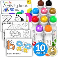 10 Washable Dot Markers for Toddlers