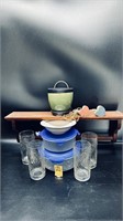 Shelf, Glasses, Bowls & More