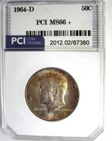 1964-D Kennedy MS66+ LISTS $325