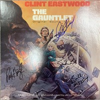 The Gauntlet cast signed sound track. GFA Authenti