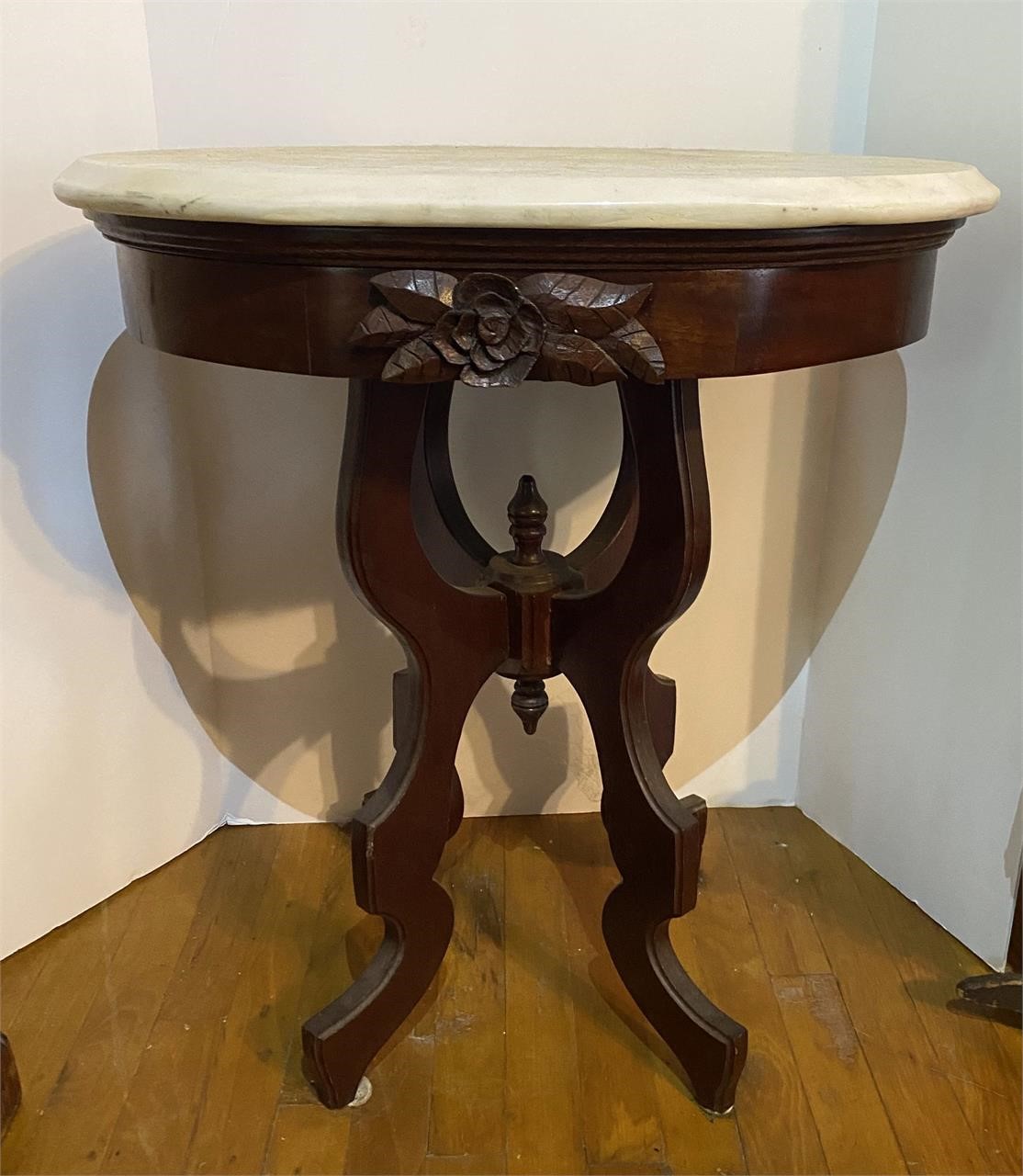 Gorgeous Marble Top Antique Occasional Table