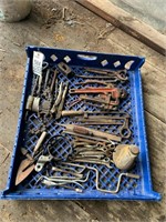 Tray: Pipe Wrenches,End Wrenches, Brake Spoons