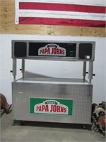 Rolling Papa Johns Cart-