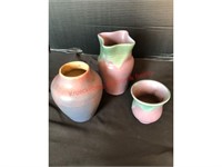 (3) Muncie Pottery