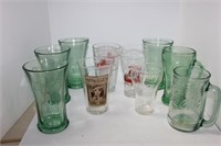 10 COCA COLA GLASSES