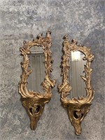 2 Decorative Mirror Shelves