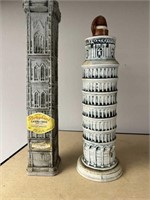 BORGHINI DECANTERS TOWER OF PISA AND MORE