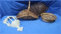 Wicker Baskets & Wall Decor