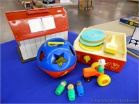 Fisher Price Record Player, Barn and Busy Ball