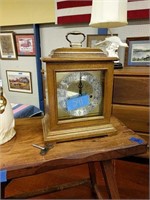 Seth Thomas Oak Mantel Clock