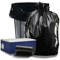 Plasticplace 55-60 Gallon Trash Bags - Black  case