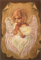 "Praying For You" 8"x5,5" Collectible Miniature