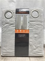 Sun Blk Total Blackout Curtains 2 Piece (grey)