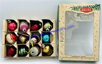 Box of Shiny Brite Christmas Ornaments