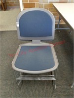 4-Steelcase stackable chairs