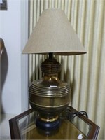 GOLD PAINTED TABLE LAMP