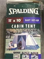 Spalding 11 x 10 easy setup cabin tent in