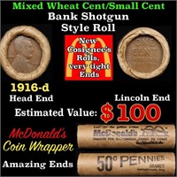 Lincoln Wheat Cent 1c Mixed Roll Orig Brandt McDon