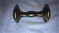 Silverplate baby rattle, (715)