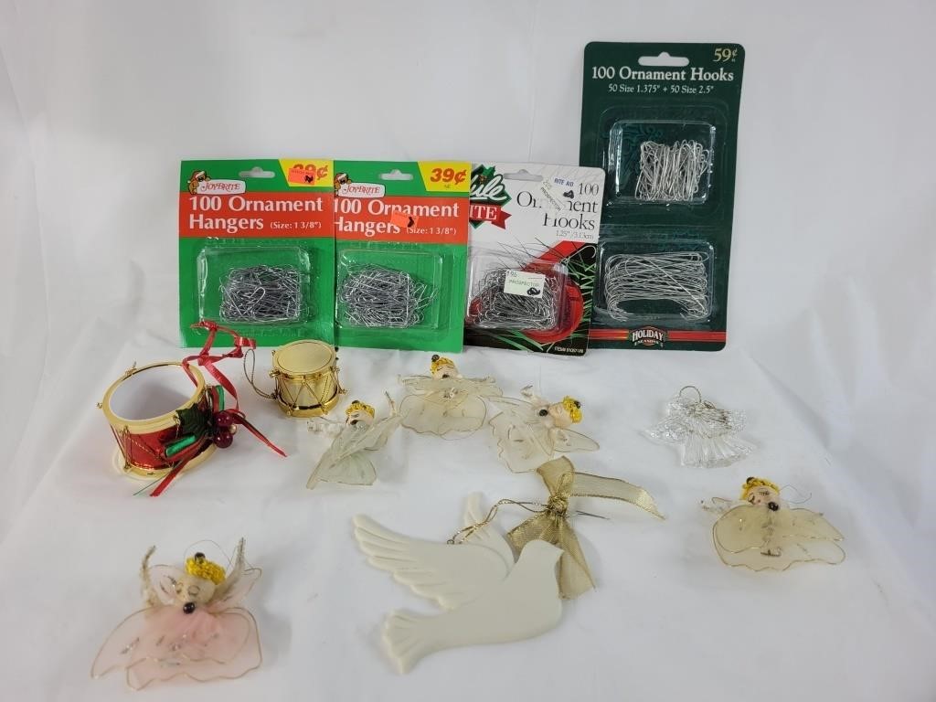 Lot of Christmas decorations including ornament