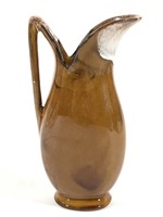 Anna Van Briggle Brown Drip Ceramic Ewer