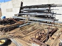 Pipe rack / antique iron scrape