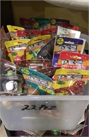 Tin lot of 22 Pez dispensers new in the package