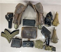 Assortment of Antique Military Items