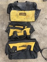 3 cloth DeWalt tool bags