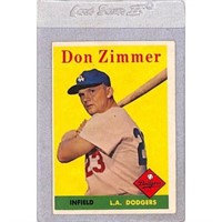 1958 Topps Yellow Team Variation Don Zimmer