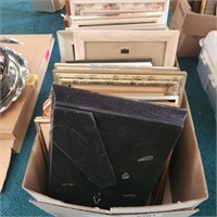 Box of Picture Frames Various Sizes