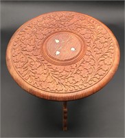 Small Carved Wood Table