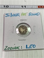 Silver Leo Zodiak Coin