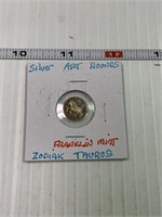 Silver Taurus Zodiak Coin