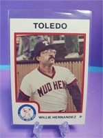 OF)   Sportscard Toledo Mudhens Willie Hernandez