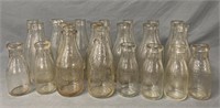 Vintage Milk Bottle Collection