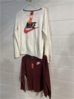 2 Nike Sweatshirts - Size Small And Medium