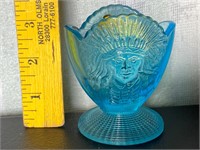 Kemple Blue Indian Toothpick Holder