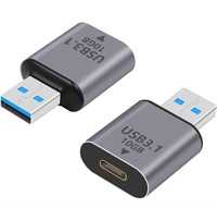 NEW USB C Female to USB Male Adapter 2PK