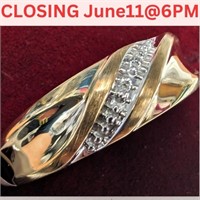$1600 10K  Natural Diamond 0.01Ct Ring