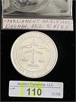 Parlament Shield, 1oz. Silver Round