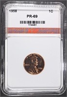 1958 LINCOLN CENT AGP SUBERB GEM+ PROOF
