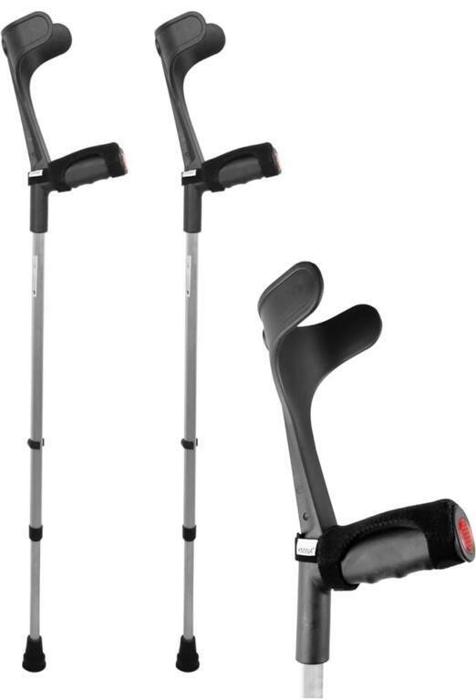 KMINA - CRUTCHES ADULTS 2 PCS OPEN CUFF, FOREARM