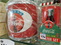 Ice Bucket and Coaster set - Coca-Cola