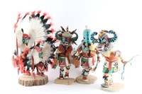 Lot of 4 Kachinas